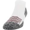 Gildan Men’s Active Strategic Cushion No Show Socks, Multipairs(White/Grey/Merlot (6-pairs))