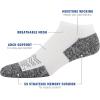 Gildan Men’s Active Strategic Cushion No Show Socks, Multipairs(White/Grey/Merlot (6-pairs))