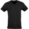 Gildan Mens Cotton Stretch T-Shirts, Multipack(Black Soot (V-neck 3-pack))