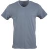 Gildan Mens Cotton Stretch T-Shirts, Multipack(White/Black Soot/Grey Flannel (V-neck 3-pack))