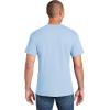 Gildan Mens DryBlend Workwear T-Shirts with Pocket, 2-Pack(Black blue)