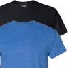Gildan Mens DryBlend Workwear T-Shirts with Pocket, 2-Pack(Black/Heather Sport Royal)