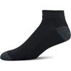 Gildan Men’s Polyester Half Cushion Low Cut Socks, 12-pack(Black)