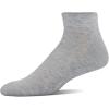 Gildan Men’s Polyester Half Cushion Low Cut Socks, 12-pack(Grey)