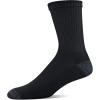 Gildan Men’s Polyester Half Cushion Mid-Crew Socks, 12-pack(Black)