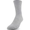 Gildan Men’s Polyester Half Cushion Mid-Crew Socks, 12-pack(Grey)