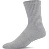 Gildan Men’s Polyester Half Cushion Mid-Crew Socks, 12-pack(Grey)