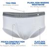 Gildan Men’s Underwear Briefs, Multipack(White (6 Pack))