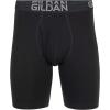 Gildan Men’s Underwear Cotton Stretch Boxer Briefs, Multipack(Black Soot/Slate Blue (4-pack  Long Leg))