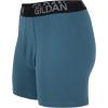 Gildan Men’s Underwear Cotton Stretch Boxer Briefs, Multipack(Blue Cove/Hawaiian Blue/Heather Red Mark (5-pack  Regular Leg))