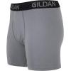 Gildan Men’s Underwear Cotton Stretch Boxer Briefs, Multipack(Grey Flannel/Black Soot (5-pack  Regular Leg))