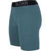 Gildan Men’s Underwear Cotton Stretch Boxer Briefs, Multipack(Hthr Dark Grey/Hthr Navy/Shapes/Blue (4-pack  Long Leg))