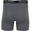 Gildan Men’s Underwear Cotton Stretch Boxer Briefs, Multipack(Hthr Dark Grey/Hthr Navy/Shapes/Blue (5-pack  Regular Leg))