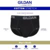 Gildan Men’s Underwear Cotton Stretch Briefs, 5-Pack(Black Soot/Heather Dark Grey/Grey Flannel (5-pack))