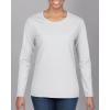 Gildan Women’s Heavy Cotton Long Sleeve T-Shirt, 2-Pack(White)