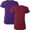 Gildan Women’s Heavy Cotton T-Shirt, Style G5000L, 2-Pack((1) Purple + (1) Maroon)