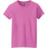 Gildan Women’s Heavy Cotton T-Shirt, Style G5000L, 2-Pack(Black/Azalea)