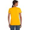 Gildan Women’s Heavy Cotton T-Shirt, Style G5000L, 2-Pack(Gold-navy)