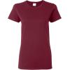 Gildan Women’s Heavy Cotton T-Shirt, Style G5000L, 2-Pack(Maroon-daisy)
