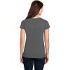 Gildan Women’s Heavy Cotton V-Neck T-Shirt, 2-Pack((1) Azalea + (1) Charcoal)