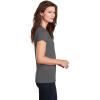 Gildan Women’s Heavy Cotton V-Neck T-Shirt, 2-Pack((1) Azalea + (1) Charcoal)