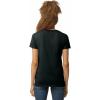 Gildan Women’s Heavy Cotton V-Neck T-Shirt, 2-Pack(Black)