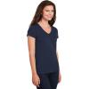 Gildan Women’s Heavy Cotton V-Neck T-Shirt, 2-Pack(Navy Blue-charcoal)