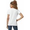 Gildan Women’s Heavy Cotton V-Neck T-Shirt, 2-Pack(White)