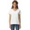 Gildan Women’s Heavy Cotton V-Neck T-Shirt, 2-Pack(White)