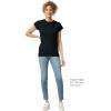 Gildan Womens Softstyle Cotton T-Shirt, Style G64000l, Multipack(Black (2-pack))