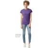 Gildan Womens Softstyle Cotton T-Shirt, Style G64000l, Multipack(Heather Purple (12-pack))