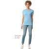 Gildan Womens Softstyle Cotton T-Shirt, Style G64000l, Multipack(Light Blue (2-pack))