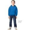 Gildan Youth Hoodie Sweatshirt, Style G18500B(Royal)