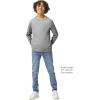 Gildan Youth Ultra Cotton Long Sleeve T-Shirt, Style G2400B, 2-Pack(Sport Gray)