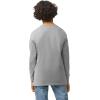 Gildan Youth Ultra Cotton Long Sleeve T-Shirt, Style G2400B, 2-Pack(Sport Gray)