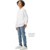 Gildan Youth Ultra Cotton Long Sleeve T-Shirt, Style G2400B, 2-Pack(White)