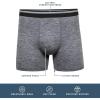 Gildan mens Performance Men’s Driftknit Modern Underwear, 2-packBoxer Briefs(Caviar Heather (Trunk))