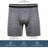 Gildan mens Performance Men’s Driftknit Modern Underwear, 2-packBoxer Briefs(Caviar Htr/Grey Violet Htr (Boxer Brief))
