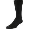 Gildan mens Polyester Half Cushion Crew Socks, 12-pairs(Black)