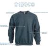 Gildan unisex-adult Fleece Crewneck Sweatshirt, Style G18000, Multipack(Dark Heather (1-pack))