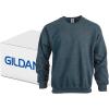 Gildan unisex-adult Fleece Crewneck Sweatshirt, Style G18000, Multipack(Dark Heather (36-pack))