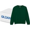 Gildan unisex-adult Fleece Crewneck Sweatshirt, Style G18000, Multipack(Forest Green (36-pack))