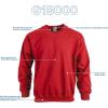 Gildan unisex-adult Fleece Crewneck Sweatshirt, Style G18000, Multipack(Red (36-pack))