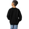 Gildan unisex-child Fleece Crewneck Sweatshirt, Style G18000b(Black)