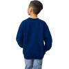 Gildan unisex-child Fleece Crewneck Sweatshirt, Style G18000b(Navy)