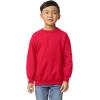 Gildan unisex-child Fleece Crewneck Sweatshirt, Style G18000b(Red)