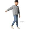 Gildan unisex-child Fleece Crewneck Sweatshirt, Style G18000b(Sport Grey)