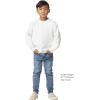 Gildan unisex-child Fleece Crewneck Sweatshirt, Style G18000b(White)