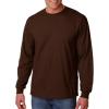 Cotton 6 oz. Long-Sleeve T-Shirt (G240)(Dark Chocolate)