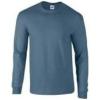 Cotton 6 oz. Long-Sleeve T-Shirt (G240)(Indigoblue)